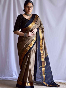 Sundarii - Raat Bengal Cotton with Unstitched Blouse