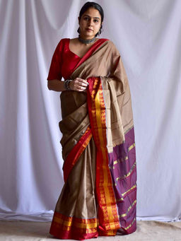 Sundarii - Megdoot Bengal Cotton with Unstitched Blouse
