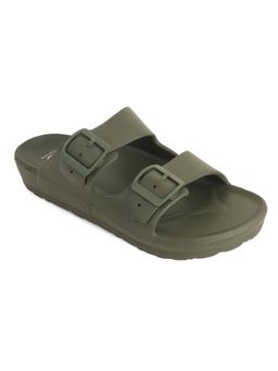 MOZAFIA - Mens Olive Sliders