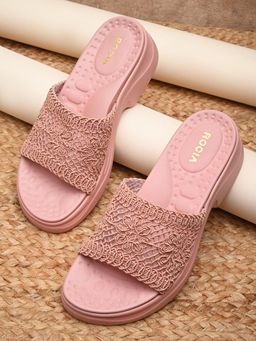ROCIA - By Regal Pink Womens Casual Funky Sandals