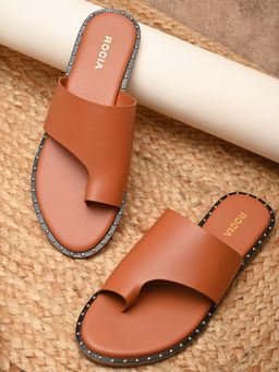 ROCIA - By Regal Tan Womens Smart Casual Flats