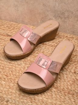 ROCIA - By Regal Pink Womens Casual Wedges Heels