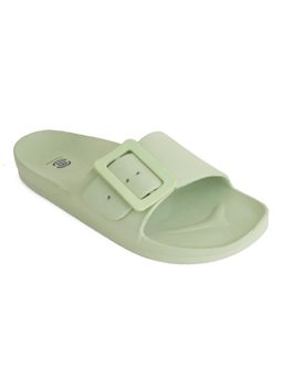 MOZAFIA - Womens Green Sliders