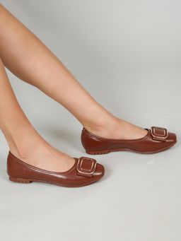 Flat n Heels - Womens Brown Ballerina