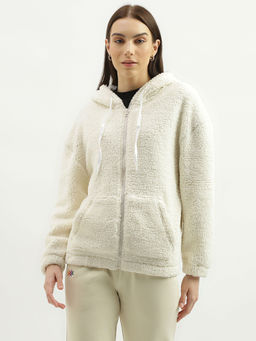 United Colors of Benetton - Regular Fit Hood Solid Sweatshirt