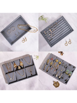 La Trove - Grey Premium for Jewellery Organizer (Set Of 4)