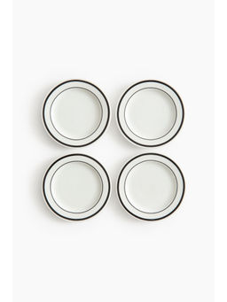 H&M - White 4-Pack Porcelain Side Plates