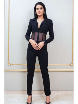 Label Simran Kochher - Black Hot Mess Corset Bodysuit