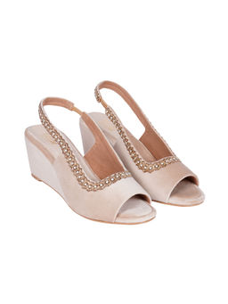 Veruschka By Payal Kothari - Gabriella Wedges Cream