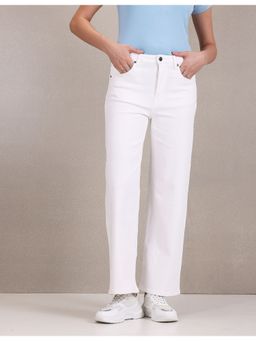 U.S. POLO ASSN. - High Rise Twill Wide Leg Jeans