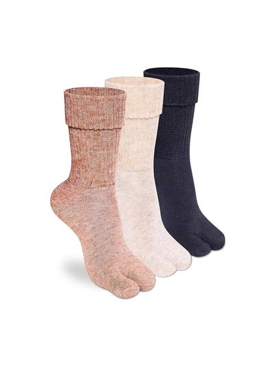 Calf Winter Thumb Socks for Women (Pack of 3)