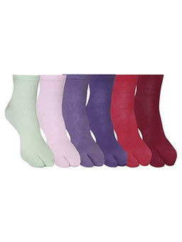Supersox - Plain Thumb Socks for Women (Pack of 6)