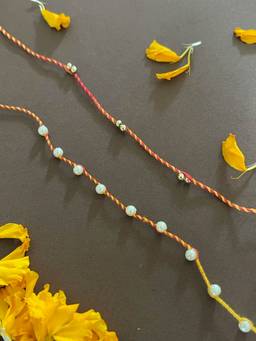 Digital Dress Room - Simple Traditional Rakhi S & Beads Mauli Thread Rakhi (Pack of 2)