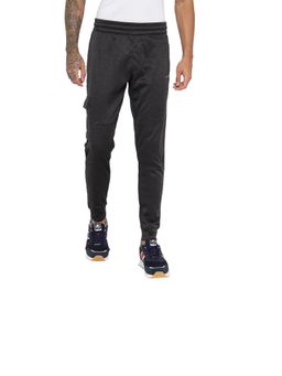 Off Limits - Men Pol Mel Black Melange Track Pant
