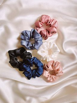 Mueras - Satin Scrunchies (Pack of 6)