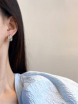 Yellow Chimes - Women Gold-Plated Contemporary Studs Earrings