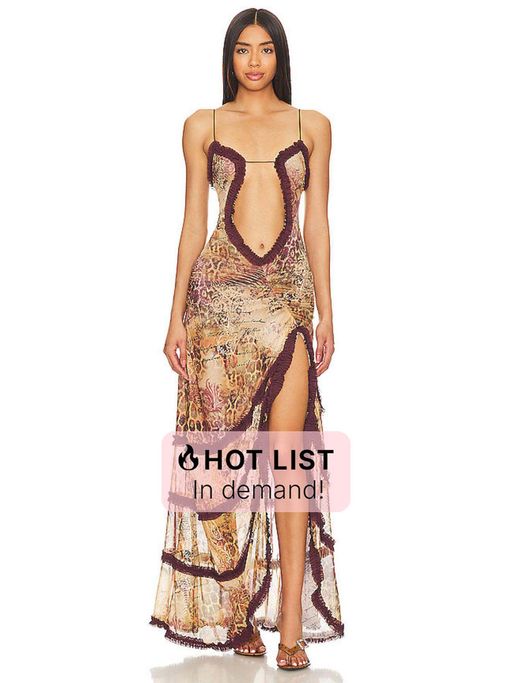 chinese dress ladies Jaded London Dahlia Maxi Dress – The Designer Collection main image 1