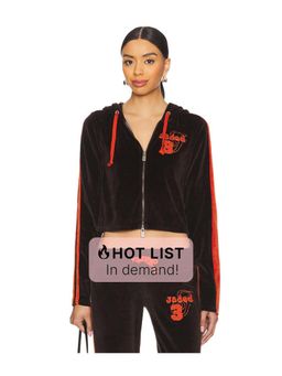 Jaded London - Three Velour Hoodie