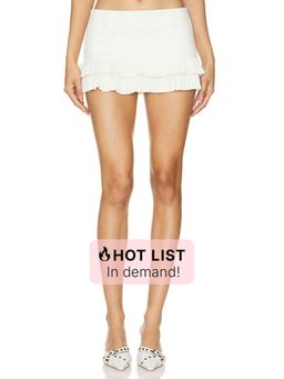 LIONESS - Double Ruffle Mini Skort