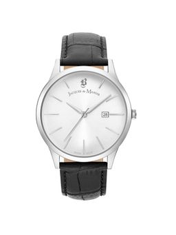 Jacques Du Manior - Emotion Swiss Made Analogue Silver Round Dial Mens Watch- Emg.06