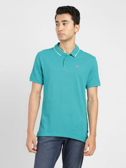 Levi's - Men's Green Solid Polo T-Shirt