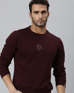 Rare Rabbit - Printed Maroon Sweatshirts