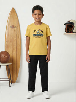 HELLCAT - Mustard Boys Printed T-Shirt and Pant