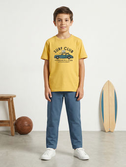 HELLCAT - Mustard Boys Printed T-Shirt and Pant