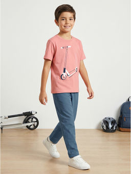 HELLCAT - Pink Boys Printed T-Shirt and Pant