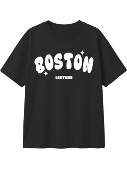 LEOTUDE - Black Kids Oversized T-Shirt