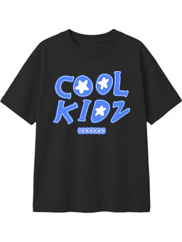 LEOTUDE - Black Kids Oversized T-Shirt