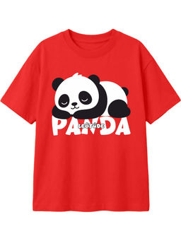 LEOTUDE - Red Kids Oversized T-Shirt