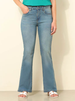 U.S. POLO ASSN. - Blue Solid Bootcut Fit Jeans