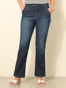 U.S. POLO ASSN. - Blue Solid Straight Fit Jeans