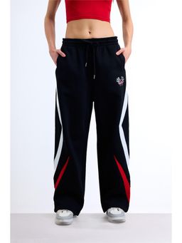 Bonkers Corner - Black Blended Solid Pant