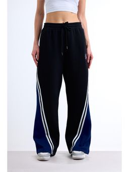 Bonkers Corner - Black Blended Solid Pant