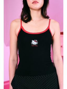 Bonkers Corner - Black Blended Printed Cami Top