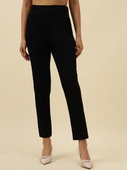 Beatnik - Black Denim Solid Jeggings