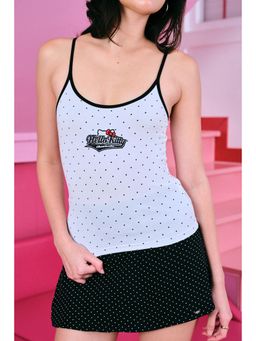 Bonkers Corner - White Blended Printed Cami Top