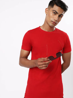 Bewakoof - Men's Red T-shirt