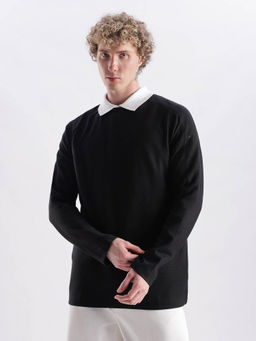 Calvin Klein - Solid Relaxed Fit Black Cotton T-Shirt