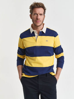 GANT - Men Blue Regular Fit Heavy Rugger Polo T-Shirt