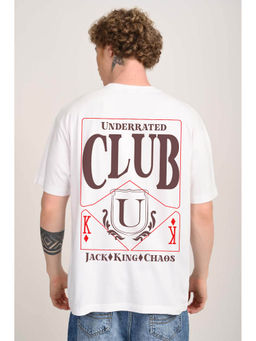 UNDERRATED CLUB - Urc Card Club White Oversized Fit T-Shirt