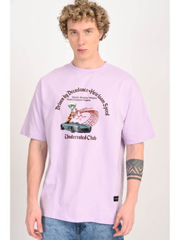 UNDERRATED CLUB - Decadent Drive Lavender Oversized Fit T-Shirt