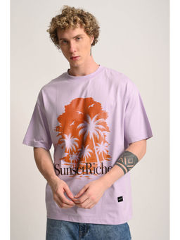 UNDERRATED CLUB - Sunset Riches Lavender Oversized Fit T-Shirt