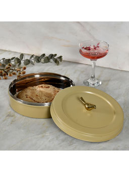 Living With Elan - Air-Tight Stainless Steel Container for Multipurpose, Yellow