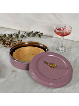 Living With Elan - Air-Tight Stainless Steel Container for Multipurpose, Purple