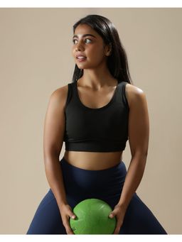 Blissclub - Women Black The Ultimate Comfort Sports Bra With Easy Slip In Pads and Full Coverage