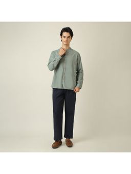 Saltpetre - Green Men Relaxed Fit Shirt with Chinos