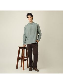 Saltpetre - Green Men Relaxed Fit Shirt with Chinos